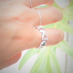Custom Designed Heart Ring - Solid 925 Silver